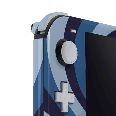Blue Heart Pattern Nintendo Switch Lite Skin